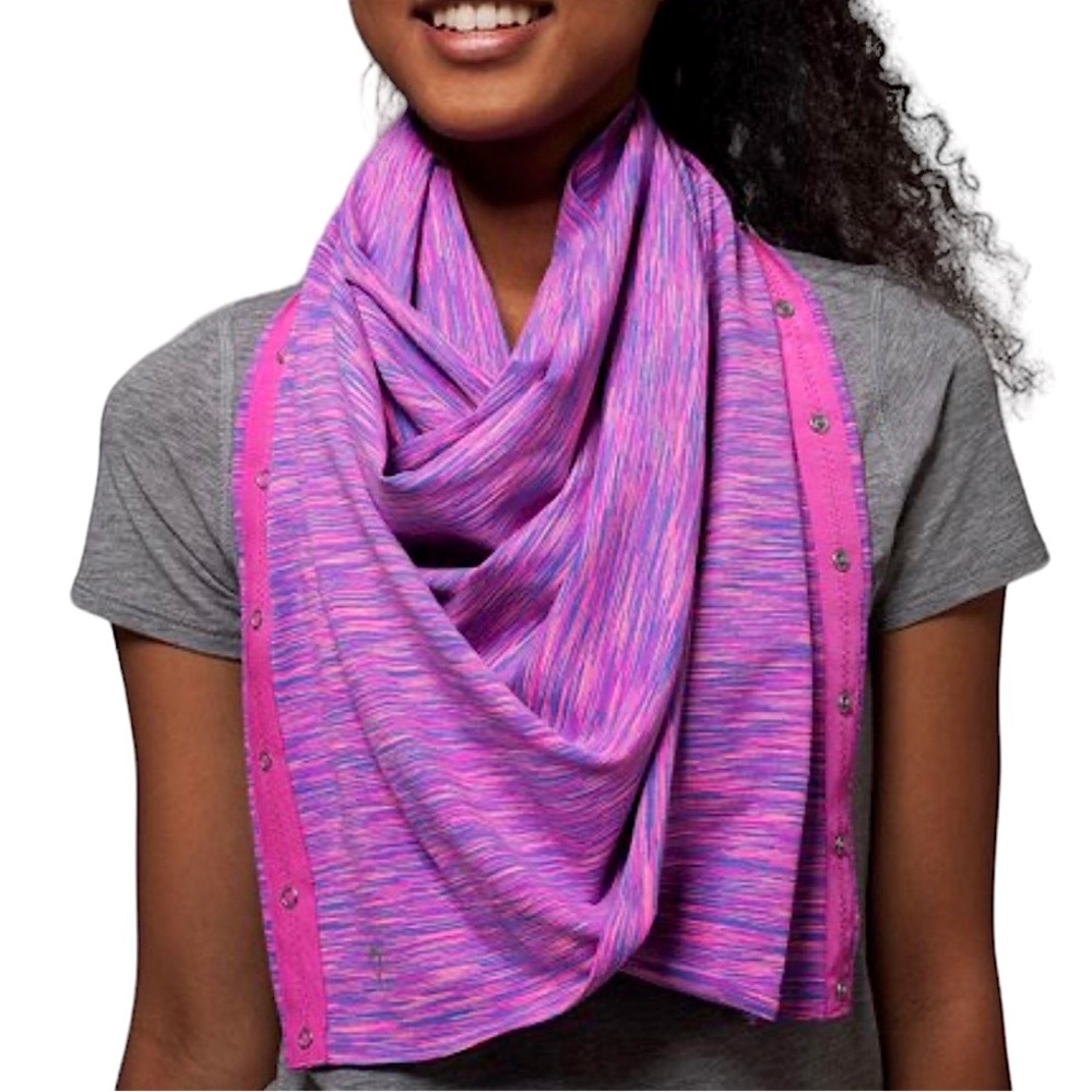 NEW! IVIVVA Village Chill Scarf NWT Lululemon Kids Pink Lightweight Soft Wrap